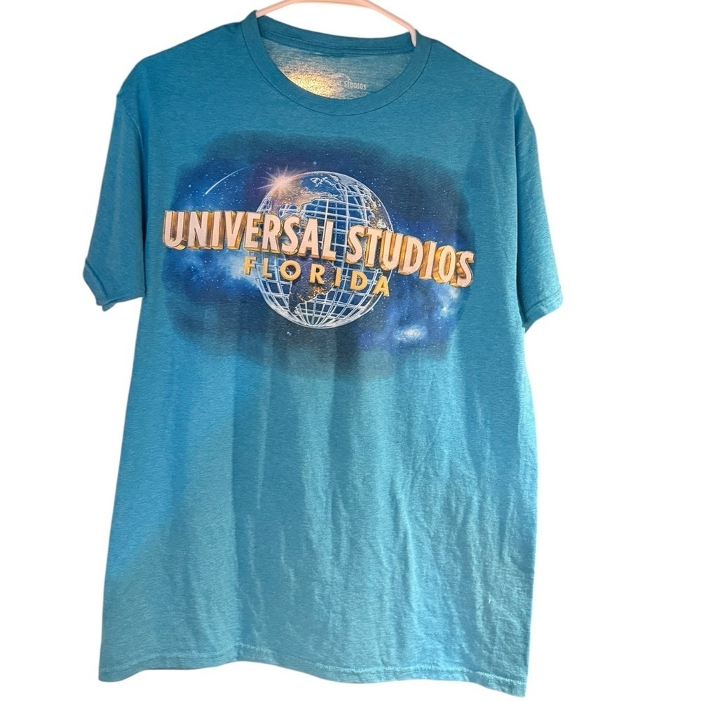 Universal Studios Florida Globe Graphic Tee Blue Size Medium
